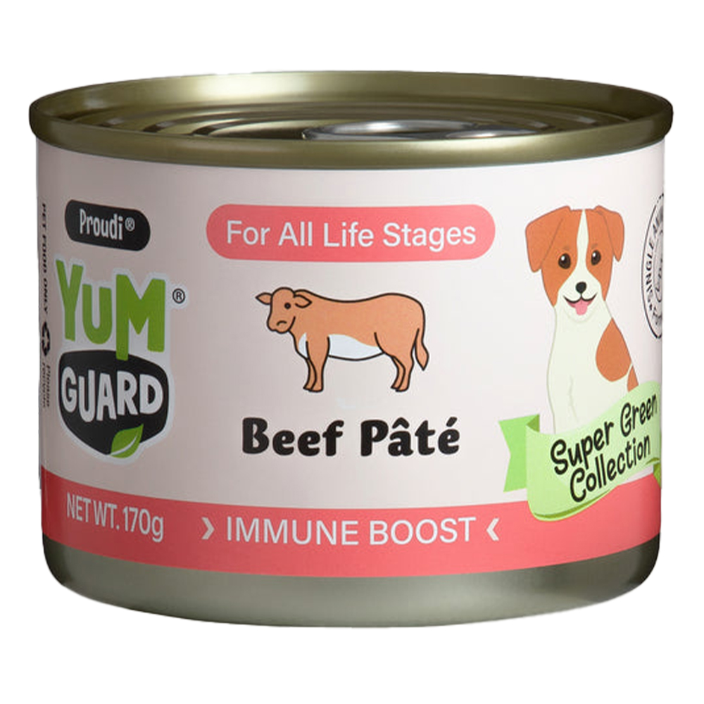 Yumguard Immune Boost Beef Pate for All Life Stages Wet Canned Dog Food for Food Supplies